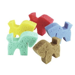 EPONGE HIPPOTONIC FORME CHEVAL COULEURS ASSORTIES