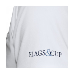POLO URBANO MANCHES LONGUES BLANC FLAG'SetCUP