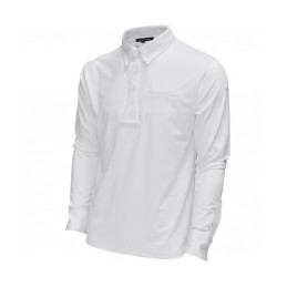 POLO URBANO MANCHES LONGUES BLANC FLAG'SetCUP