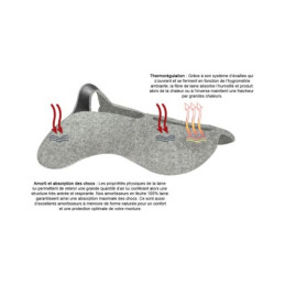 AMORTISSEUR PRO FEUTRE ANTHRACITE RONZON