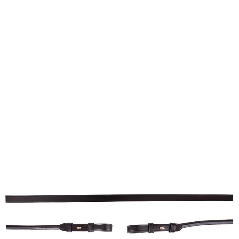 RENES CUIR ROND 13MM NOIR BR