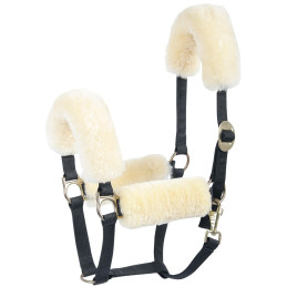 FOURREAU MERINOS POUR LICOL CREME HARRY'S HORSE