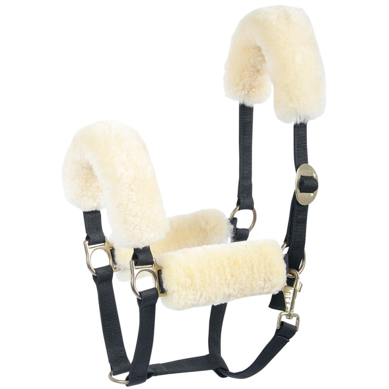 FOURREAU MERINOS POUR LICOL CREME HARRY'S HORSE