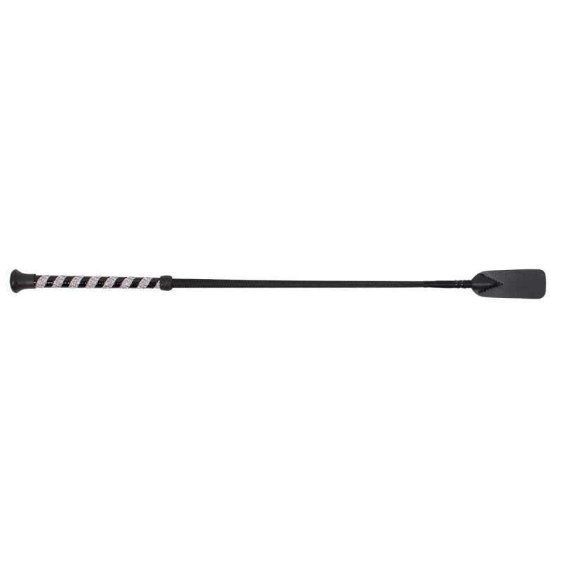 CRAVACHE  JUMPING WHIP CRYSTAL BLACK QHP