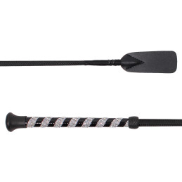 CRAVACHE  JUMPING WHIP CRYSTAL BLACK QHP