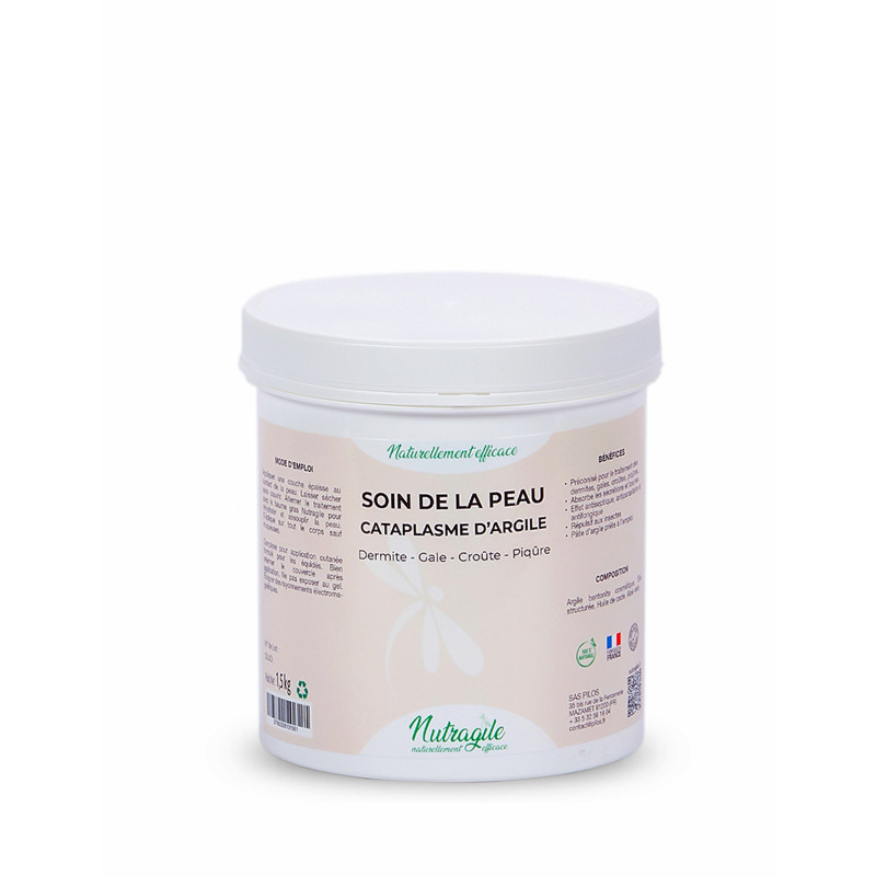 CATAPLASME ARGILE SOIN DE LA PEAU 750G NUTRAGILE