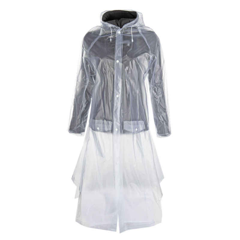 IMPERMEABLE TRANSPARENT AVEC FENTE HKM