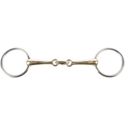 FILET DE BRIDE MAILLECHORT DOUBLE BRISURE HARRY HORSE