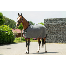 COUVERTURE SECHANTE MELANGE GRIS HKM