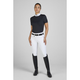 POLO CONCOURS MANCHES COURTES STRASS  SPORTS PIKEUR