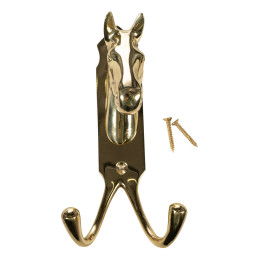 SUPPORT FER A CHEVAL LAITON 2 CROCHETS HKM