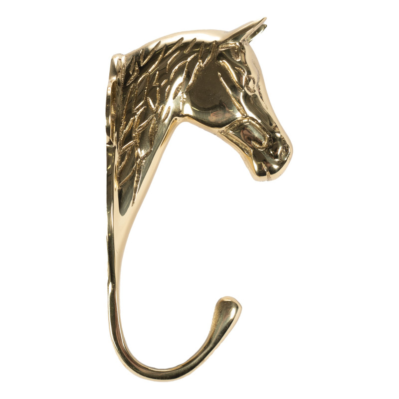 SUPPORTE TETE DE CHEVAL 1 CROCHET LAITON HKM