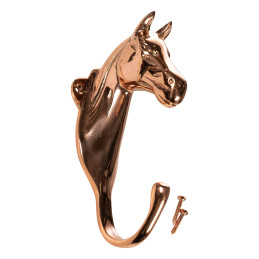 SUPPORTE TETE DE CHEVAL 1 CROCHET LAITON HKM