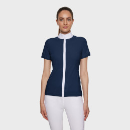 POLO CONCOURS MANCHES COURTES JULIA SPRING FLOWERSS25 SAMSHIELD