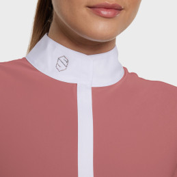 POLO CONCOURS MANCHES COURTES JULIA SPRING FLOWERSS25 SAMSHIELD