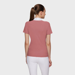 POLO CONCOURS MANCHES COURTES JULIA SPRING FLOWERSS25 SAMSHIELD