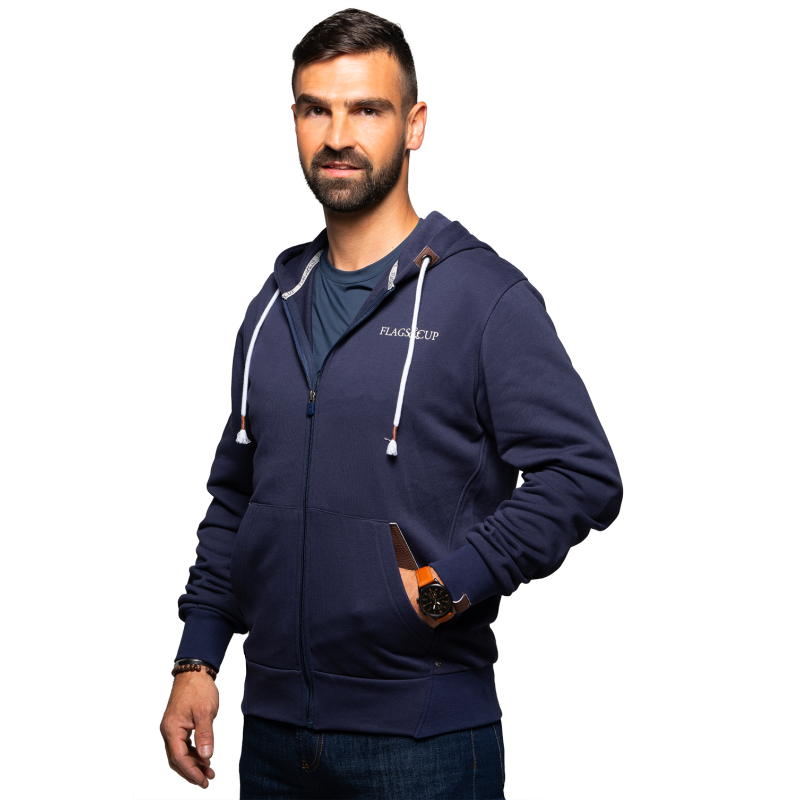 SWEAT ZIPPE SACRAMENTO FLAG'S&CUP