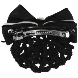 RESILLE BARRETTE PERLE NOIR BLANC EQUITHEME