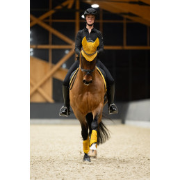 BONNET A MOUCHES PEARLS FULL NOIR PLATINUM 25