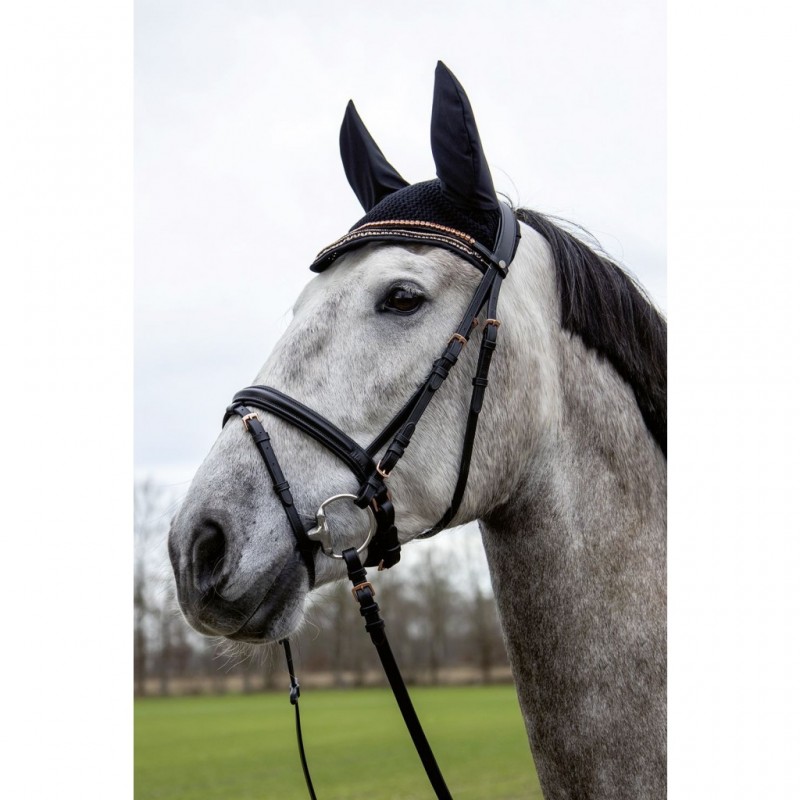 BRIDON NOIR/OR ROSE ROSEGOLD GLAMOUR  HKM