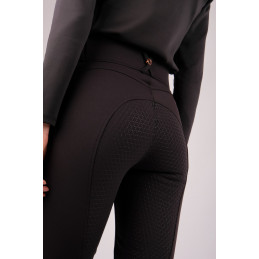 PANTALON MOLLY TAILLE HAUTE NOIR ROSEGOLD MONTAR