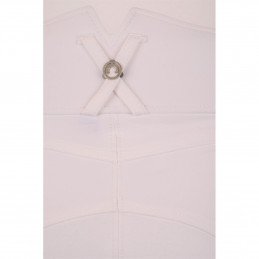 PANTALON MOLLY TAILLE HAUTE BLANC ROSEGOLD MONTAR