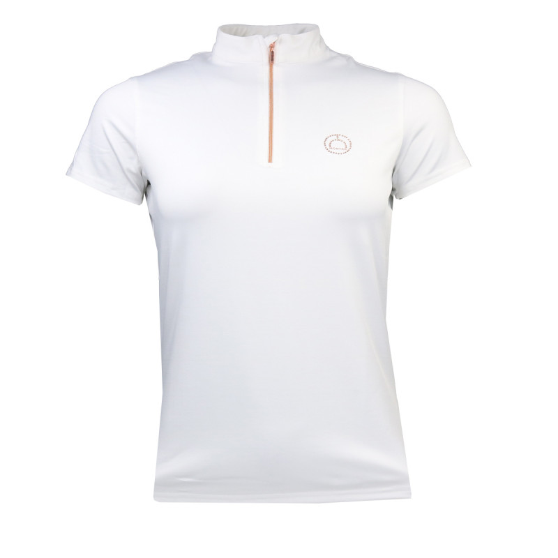 POLO CONCOURS MANCHES COURTES EVERLY CRYSTAL MONTAR