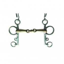 MORS PELHAM DOUBLE BRISURE MAILLECHORT HKM