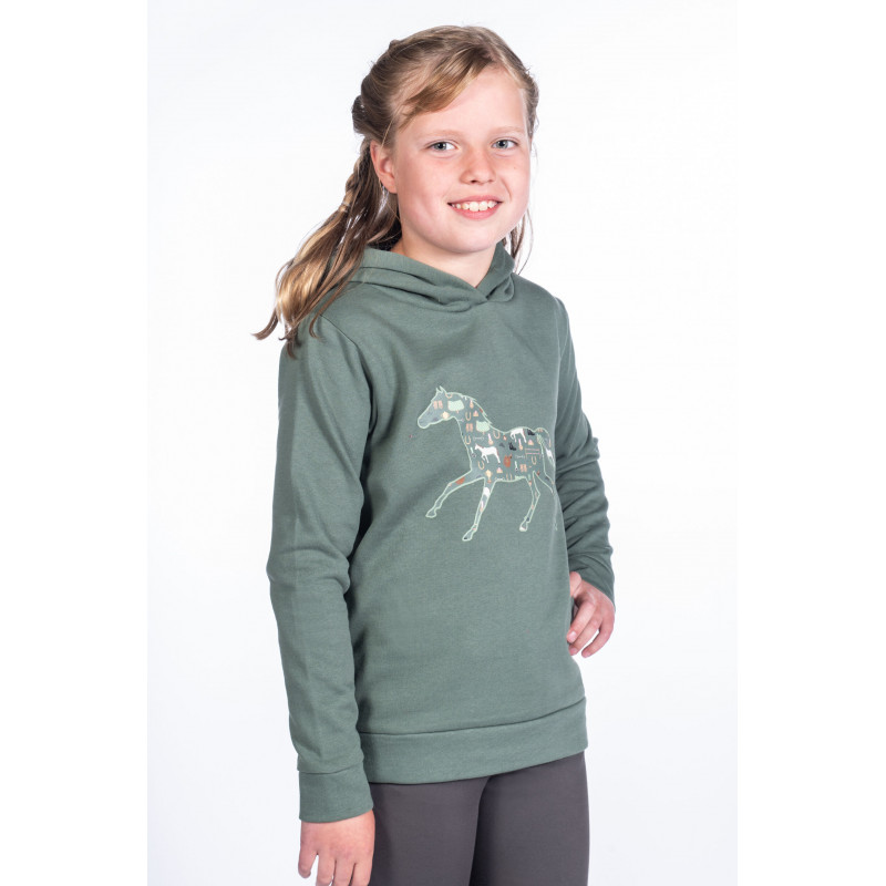 HOODIE JUDY VERT FONCE HKM