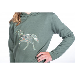 HOODIE JUDY VERT FONCE HKM